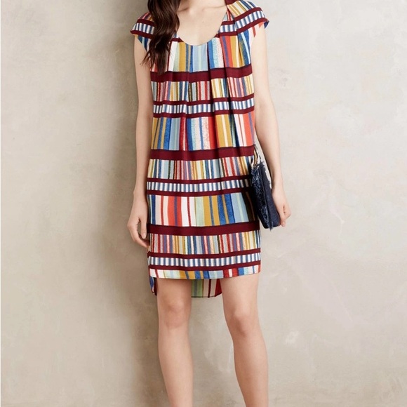 Maeve Anthropologie Au Revoir Stripe Shift Dress - Picture 3 of 16